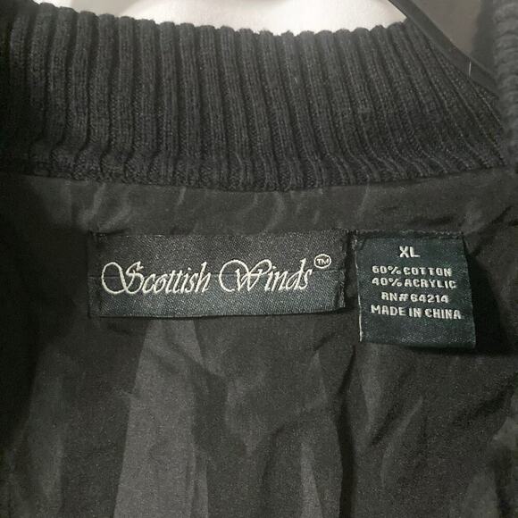 Scottish Winds Women's XL Black Hybrid Golfing Sweater - Picture 9 of 10